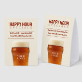 Plaque De Table Spéciales de Happy Hour dans les bars ou restauran (Recto/verso)