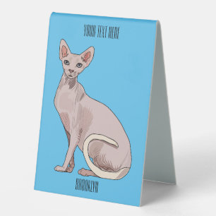 Plaque De Table Sphynx cat