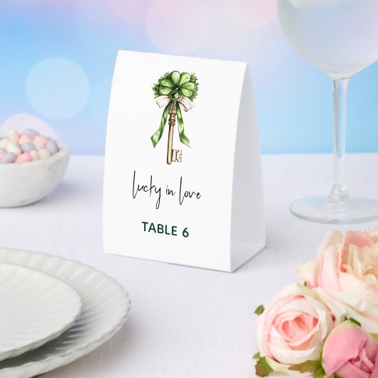 Plaque De Table St. Patrick’s Day Bridal Shower (Insitu (mariage))