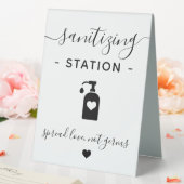 Plaque De Table Station d'assainissement main d'affaires minimalis (In SItu (Mariage))