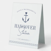 Plaque De Table Station de désintoxication personnalisée pour ente (Recto)