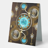 Plaque De Table Steampunk Rusty Background (Recto)