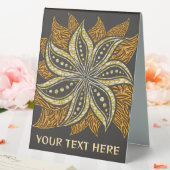 Plaque De Table Style Batik Floral Abstrait africain (In SItu (Mariage))