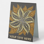 Plaque De Table Style Batik Floral Abstrait africain (Verso)