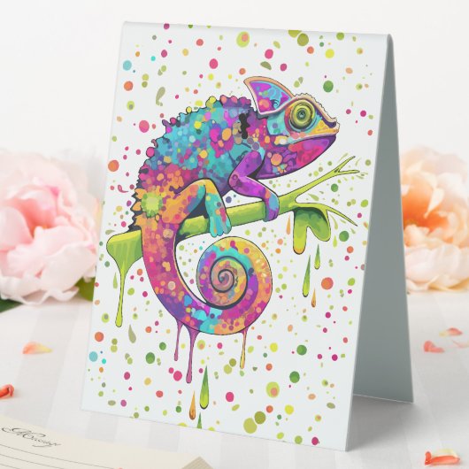 Plaque De Table Style d'aquarelle des teintures Chameleon (In SItu (Mariage))