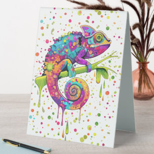 Plaque De Table Style d'aquarelle des teintures Chameleon