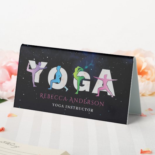 Plaque De Table Style d'instructeur de yoga moderne | Guérison hol (In SItu (Mariage))