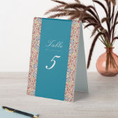 Plaque De Table Style géométrique Étincelles Mariage métallique en (En SItu (Tableau))