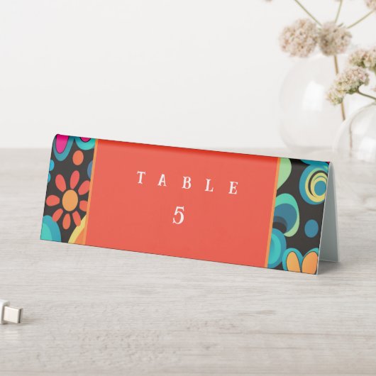 Plaque De Table Style rétro des années 70 (En SItu (Tableau))