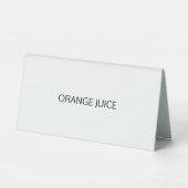 Plaque De Table Stylish Calligraphie Buffet Étiquettes de nourritu (Recto)