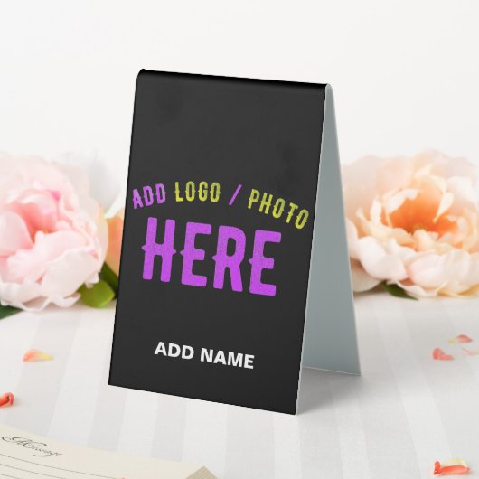 PLAQUE DE TABLE STYLISH MODERN CUSTOMIZABLE BLACK VERIFIED BRANDED (In SItu (Mariage))
