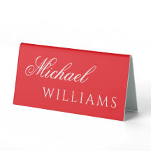 Stylish Wedding Table Tent With Custom Name Displa