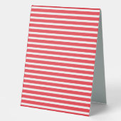 Plaque De Table Sucre de canne rouge et blanc simple horizontal tr (Recto)