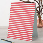 Plaque De Table Sucre de canne rouge et blanc simple horizontal tr (En SItu (Tableau))