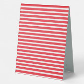 Plaque De Table Sucre de canne rouge et blanc simple horizontal tr (Verso)