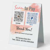 Plaque De Table Suivez-nous sur les médias sociaux (Recto)