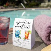 Plaque De Table Summer Mocktails Blue Hawaiian Arnold Palmer (InVersositu (sur table))