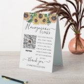Plaque De Table Sunflower Idées Mariage Réception Venmo Code Table (En SItu (Tableau))