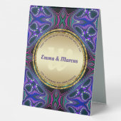 Plaque De Table Super Blacklight Love Special Event Menu (Verso)