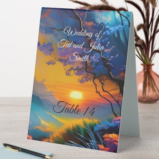 Plaque De Table Superbe lever de soleil sur l'étang (En SItu (Tableau))