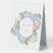 Plaque De Table Support de table mariage Hydrangea (Recto)