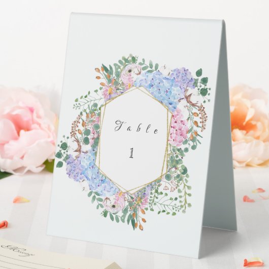 Plaque De Table Support de table mariage Hydrangea (In SItu (Mariage))