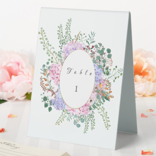 Plaque De Table Support de table mariage Hydrangea 2 (In SItu (Mariage))