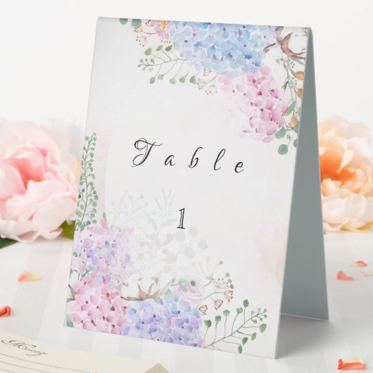 Plaque De Table Support de table mariage Hydrangea 3 (In SItu (Mariage))