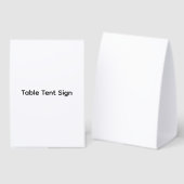 Plaque De Table Supprimer ce texte et ajouter votre propre concept (Recto/verso)