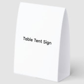 Plaque De Table Supprimer ce texte et ajouter votre propre concept (Recto)