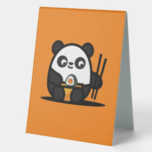 Plaque De Table Sushi Panda