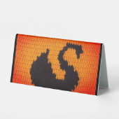 Plaque De Table Swan noir dans le chaud Sunset Designer Crochet Im (Recto)