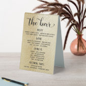 Plaque De Table Swash Font Calligraphie Gold Bar Menu Panneau debo (En SItu (Tableau))