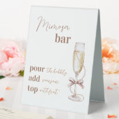 Plaque De Table Symbole Brunch et Bubbly Mimosa Bar 8x10 (In SItu (Mariage))