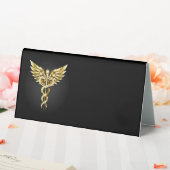 Plaque De Table Symbole caducée polygonal or (In SItu (Mariage))