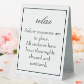 Plaque De Table Symbole classique simple blanc nettoyant (In SItu (Mariage))