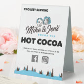 Plaque De Table Symbole de cacao de Mike et Jen (In SItu (Mariage))