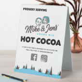 Plaque De Table Symbole de cacao de Mike et Jen (En SItu (Tableau))