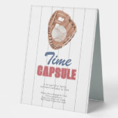 Plaque De Table SYMBOLE DE CASSULE DU TEMPS DE Baseball (Recto)