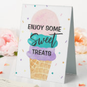 Plaque De Table Symbole de la fête de la crème glacée Dessert Tabl (In SItu (Mariage))