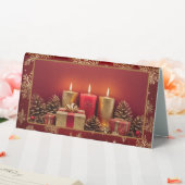 Plaque De Table Symbole de la table de chandelle de Noël dans la m (In SItu (Mariage))