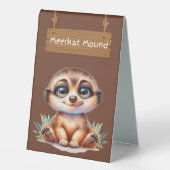 Plaque De Table Symbole de la table Meerkat (Recto)