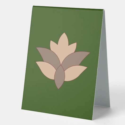 Plaque De Table Symbole de la tente de la meilleure table (Recto)