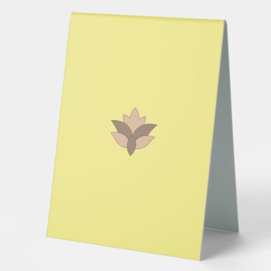 Plaque De Table Symbole de la tente de la meilleure table (Recto)