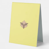 Plaque De Table Symbole de la tente de la meilleure table (Verso)