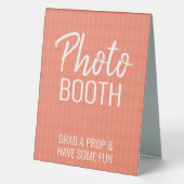 Plaque De Table Symbole de la tente de la table de caisse photo (Verso)