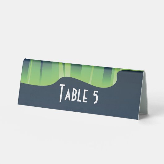 Plaque De Table Symbole de la tente de table Auroras (Recto)