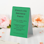 Plaque De Table Symbole de la tente de table d'anniversaire person (In SItu (Mariage))