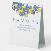 Plaque De Table Symbole de mariage-méditerranéen-citrons- (Verso)