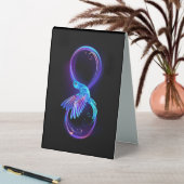 Plaque De Table Symbole de Neon Infinity par Glowing Hummingbird (En SItu (Tableau))